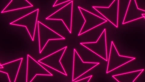 Pink triangles zigzag pattern on black background Stock Footage 322797977