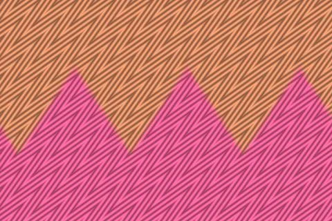 Pink triangular forms overlap a warm peach textured background creating a Illustrazione stock