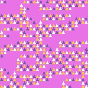 Pink Triangular Seamless Pattern Stock Illustration