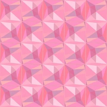 Pink triangulate abstract geometric pattern Stock Illustration