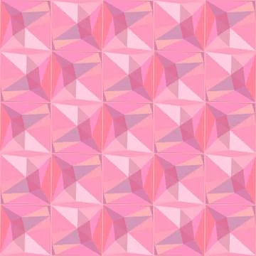 Pink triangulate abstract geometric pattern Illustrazione stock