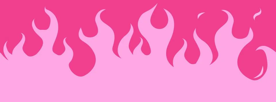 Pink tribal flame seamless pattern with gothic valentine elements Stock-Illustration