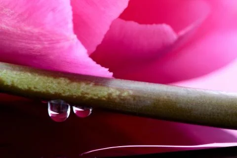 Pink Tulip Macro Stock Photos