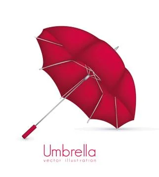 Pink umbrella, vector illustration Stockillustratie