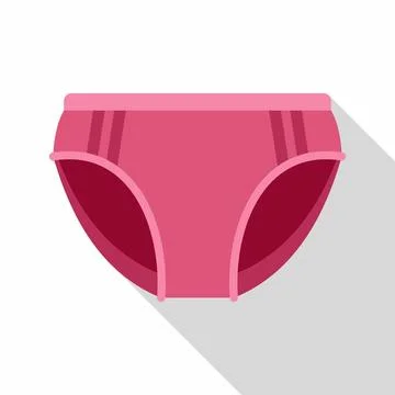 Pink underwear flat design vector illustration Stock Illustration