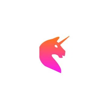 Pink unicorn Stock Illustration