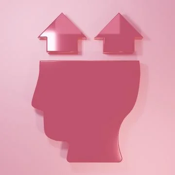 Pink User of man icon isolated on pink background. Business avatar symbol u.. Stock Illustration