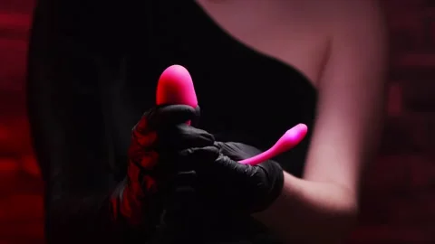 Pink vaginal vibrator for the G-spot in ... | Stock Video | Pond5