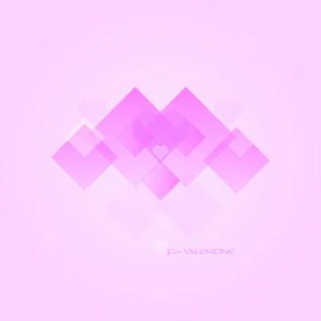 Pink Valentine Shape Stock Illustration