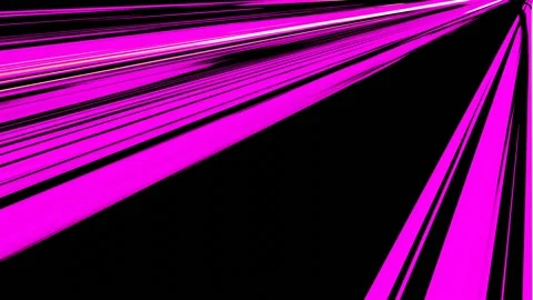 Pink vector and stripes moving fast over dark background for cyber space concept Stock Footage 162077880