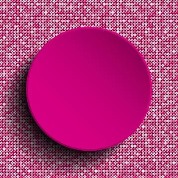 Pink vector circle. Sequin background. Eps 10. Stock Illustration