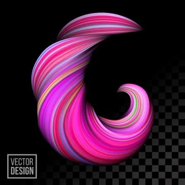 Pink vector digital color paint background. Creative vivid 3d flow fluid pain Illustrazione stock