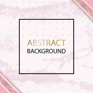 Pink vector grunge background with black thin square for wedding, cosmetic, 8 Stock Illustration