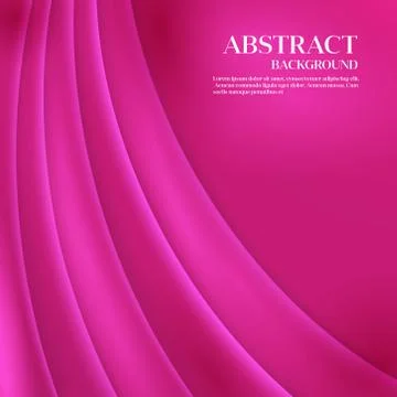 Pink vector template Abstract background with curved lines イラスト素材