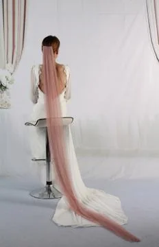 Pink veil Stock Photos