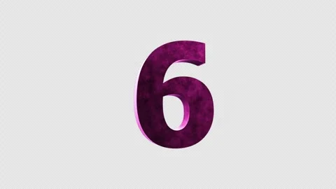 Pink Velvet Numbers Countdowns on alpha Stock Footage 303518533