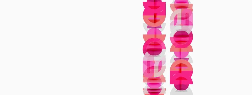 Pink vertical lines form distorted text. White background provides contrast. Stockillustratie
