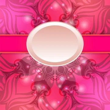 Pink vintage vector abstract background Stock Illustration
