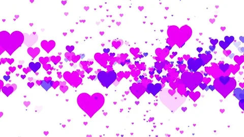 Pink Violet Hearts Stock-Footage 282530689