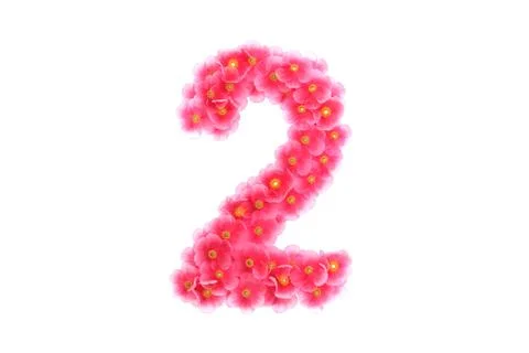 Pink violets symbol 2 Stock Illustration