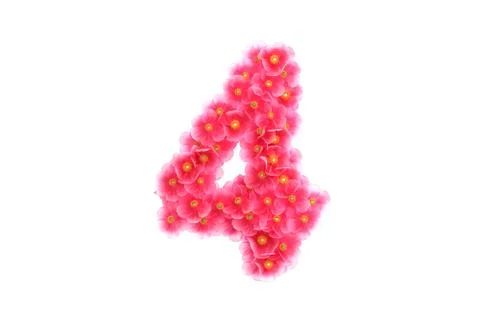 Pink violets symbol 4 Stock Illustration