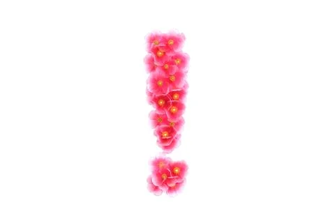 Pink violets symbol ! Stock Illustration