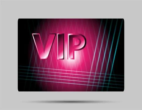 Pink vip card Stock Illustration