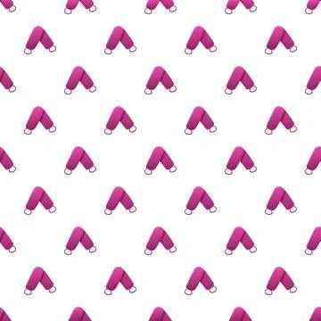 Pink washcloth pattern repeating on white background 스톡 일러스트