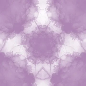 Pink Watercolor Clouds Repeat Pattern Illustrazione stock