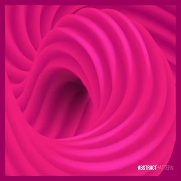 Pink wave abstract pattern. Vector design element. 스톡 일러스트