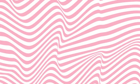 Pink wave background with thick lines Illustrazione stock