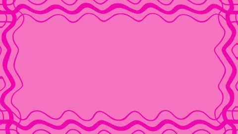 Pink wave frame Stock Footage 307852850