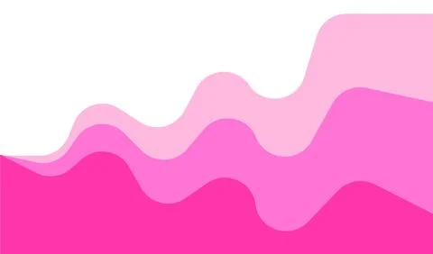 Pink Wave Hills  Abstract Layered Gradient Flow Background Illustrazione stock