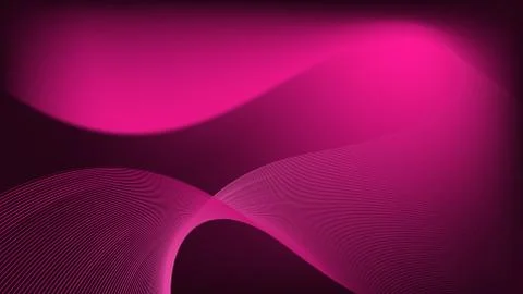 Pink waves and lines pattern. Stock Illustration