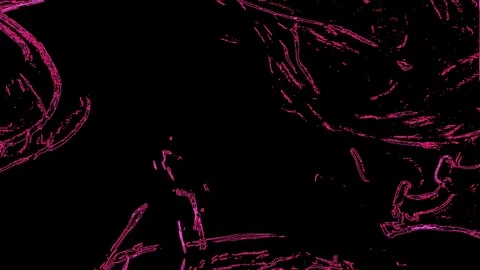Pink waves on a black background Stock Footage 125700657
