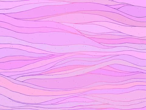 Pink waves pattern イラスト素材