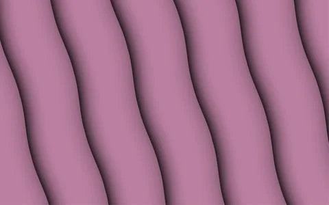 Pink waves with shadow abstract design background Stock Illustration