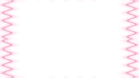 Pink Wavy Border Frame Stock Footage 284400113
