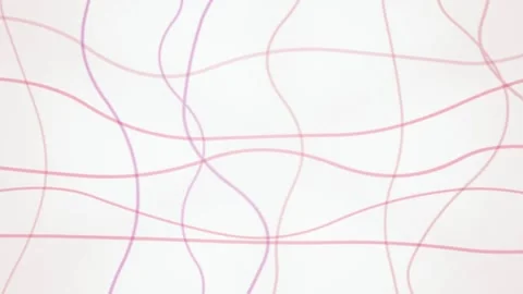 Pink wavy line threads flowing seamless loop motion background Stock Footage 348050056