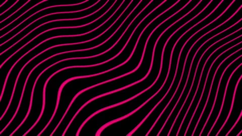 Pink Wavy Lines on Black Background Abstract Texture Video stock 317452946