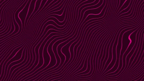 Pink wavy lines on a dark background Stock Footage 285097152