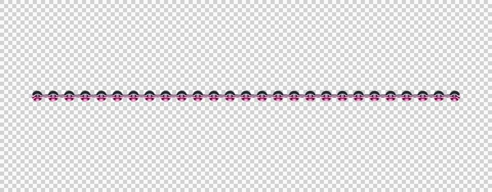 Pink wavy striped border pattern transparent background magenta wave Stock Illustration