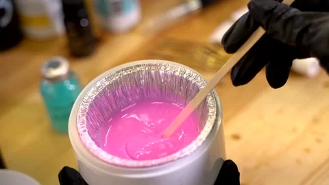 Pink wax Stock Footage 167212859