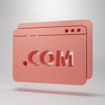Pink Website template icon isolated on pink background. Internet communicat.. 库存插图
