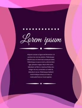 Pink wedding invitation Illustrazione stock