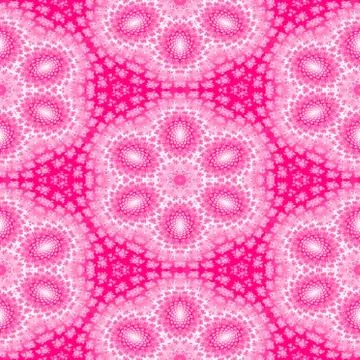 Pink white floral seamless pattern Stock Illustration
