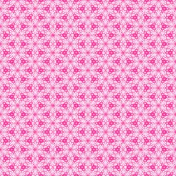 Pink white floral seamless pattern Stock Illustration