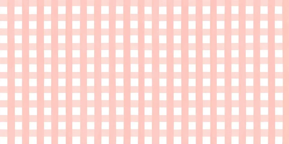 Pink white gingham seamless pattern Stock Illustration