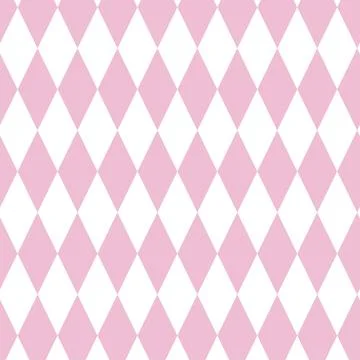 Pink white rhombus seamless pattern Stock Illustration
