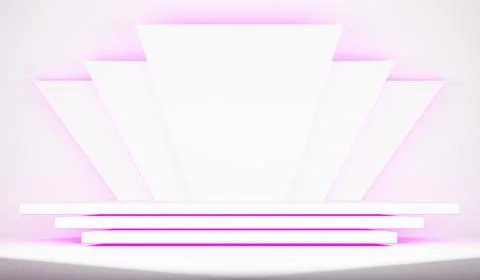 Pink wide throne of primitive figures Stock Illustration
